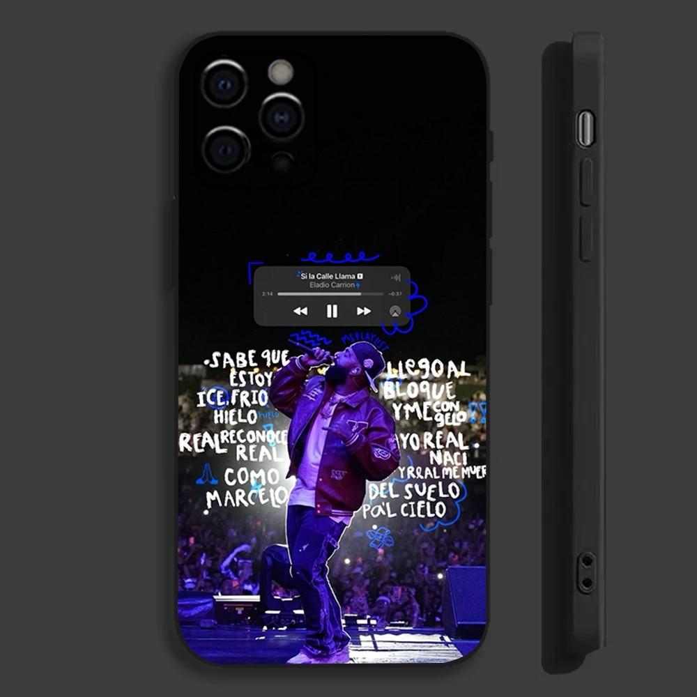 S-Sauce Boyze Eladio C-Carrion Rapper Phone Case For Apple iPhone 15,14,13,12,11,Pro,X,XS,Max,XR,Plus,Mini Soft Black Cover