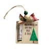 Ручной работы деревянный держатель денег Рождественская елка олень зажим для денег кошелек украшение с благословением размещение денежный диспенсер для рождественской елки дома