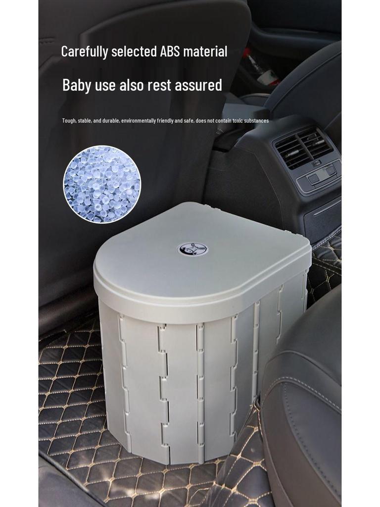 Портативный складной туалет с защитой от запаха для автомобиля, кемпинга и чрезвычайных ситуаций на открытом воздухе