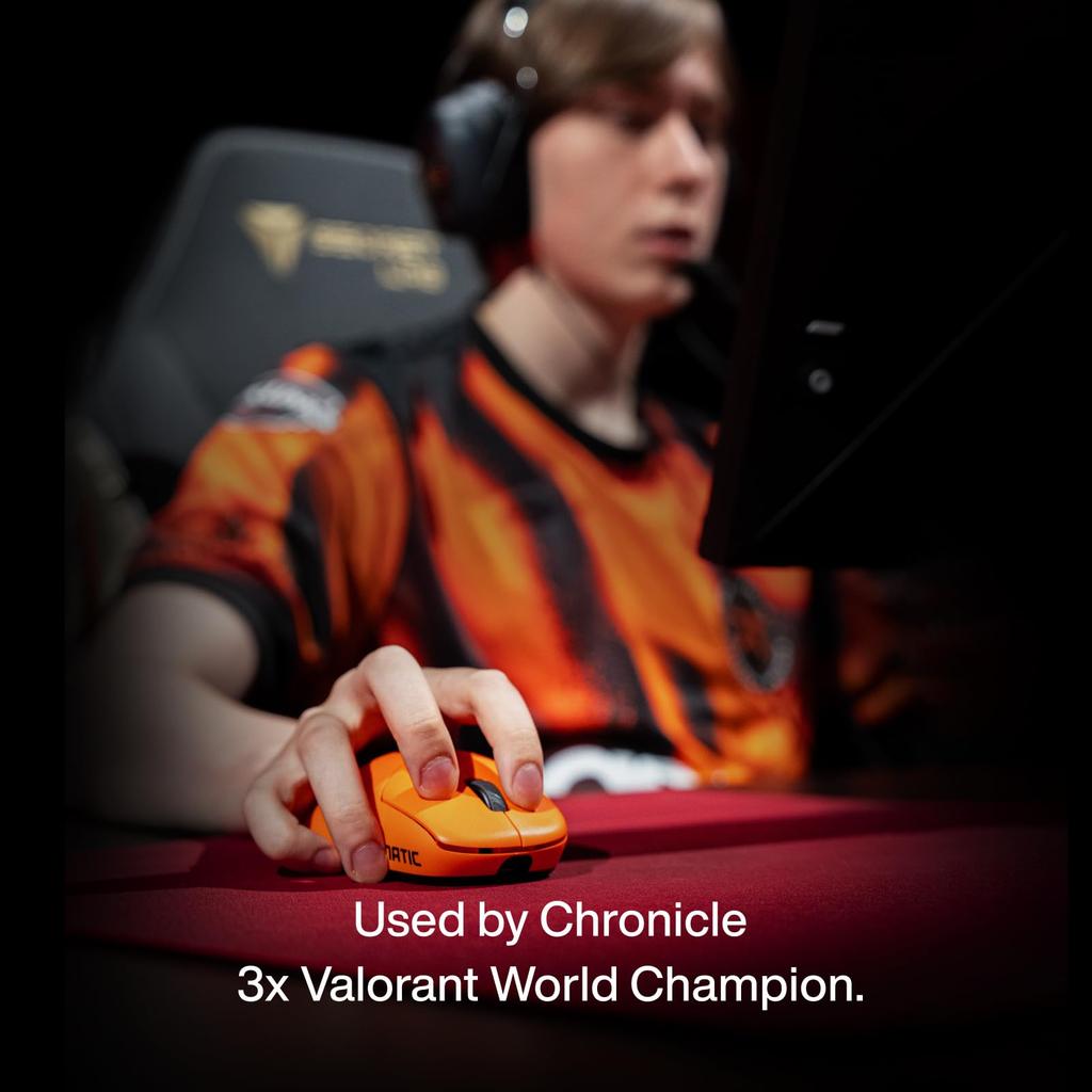 Fnatic Gear Fnatic X LAMZU THORN 4K Special Edition Gaming Mouse MS692 Orange X Black with 4000Hz Polling Rate and Sensor Professional-Grade