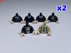 Набор MOC Bricks Серия Костюмы Шеф-повар Жених Туловище Ткань 4 см Часть Тела Фигурки Образовательные Строительные Блоки Собранные Игрушки Пластиковая Кукла