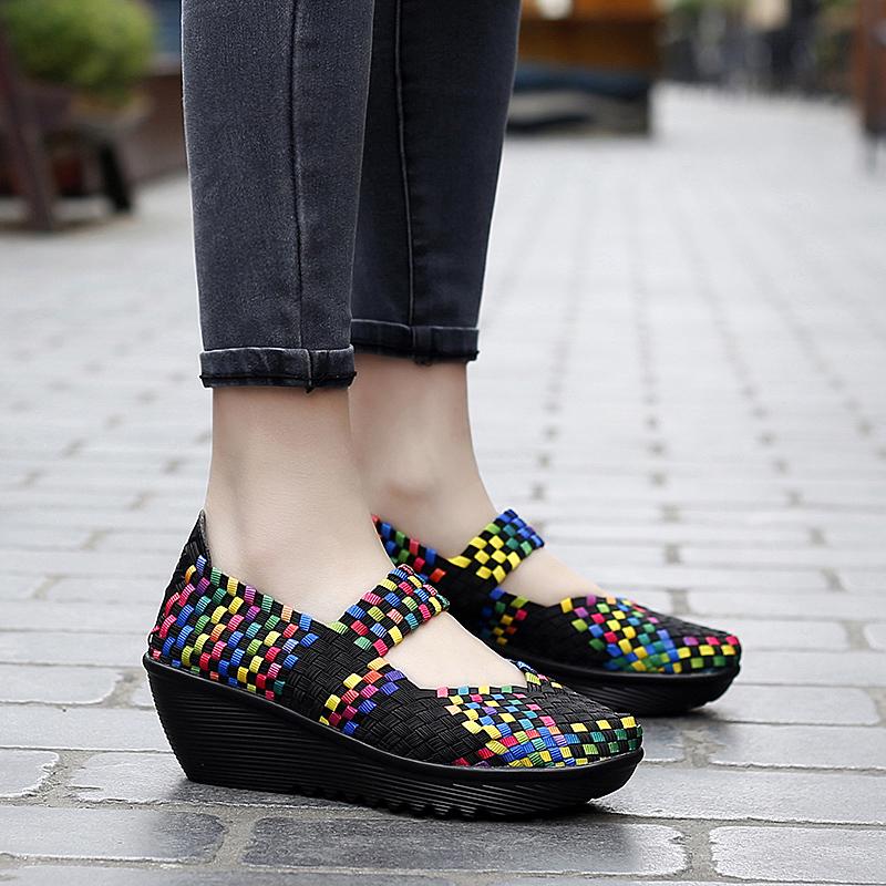 New Fashion Thick Bottom Large Size Women's Shoes 35-42