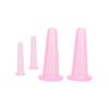 4 Pcs Massage Vacuum Jars Cans Cupping Silicone Cans for Face Massage Anti Cellulite Anti-wrinkle Device Massager Cupping Set