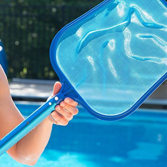 Pool Skimmer Net Fine Mesh Solid Plastic Frame Portable Large Capacity Heavy Duty Leaf Fine Debris