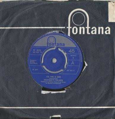 7-дюймовая пластинка ДЕТИ ВСЕХ - Время пришло TF1070 Fontana 1970 UK Поп Б/У