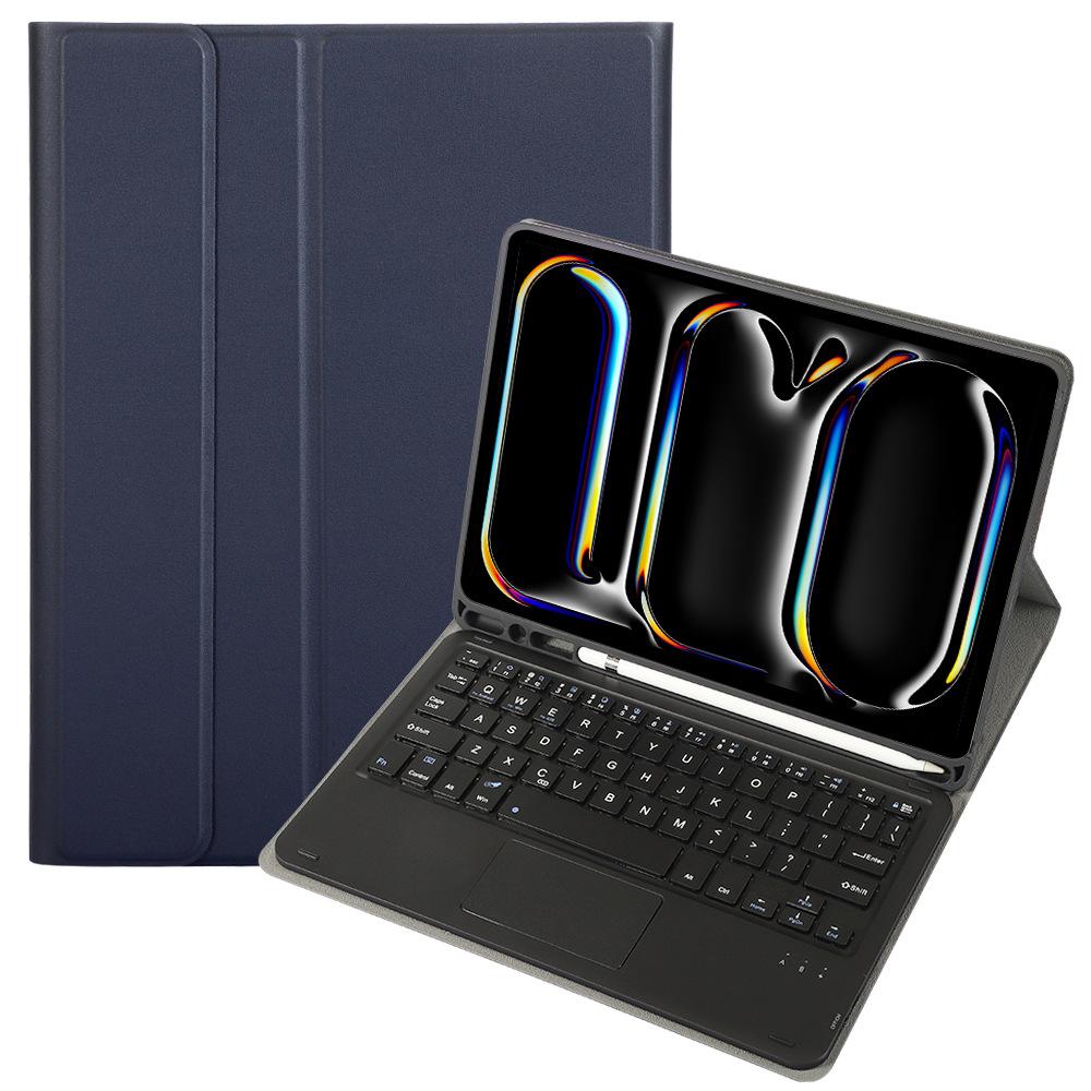 Protective Case for iPad Pro 12.9'' 2018/2020/2021/2022 with Pencil Slot, Wireless BT Trackpad Keyboard Combo Sets Layout QWERTY