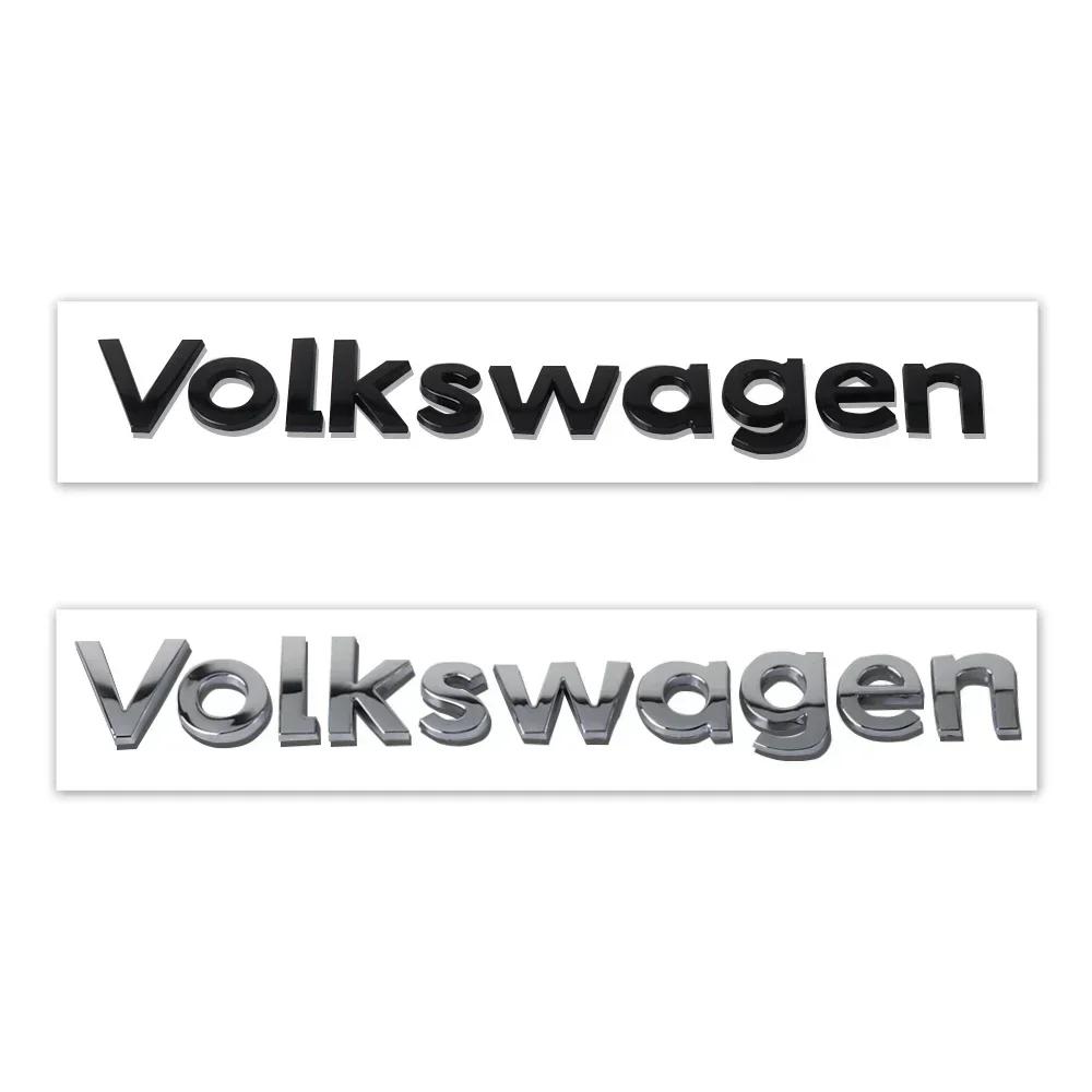 opq1 1pc 3D ABS Plastic Letter Car Rear Trunk Emblem Sticker For VW GTI Golf 7 8 Passat B6 Mk4 Tiguan Mk7 Jetta silver Auto Styling