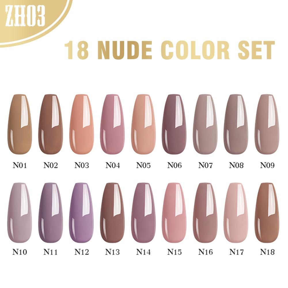 NAILCO 15 мл телесного коричневого кофейного цвета, гель-лак для ногтей, дизайн Lakiery Hybrydowe Vernis, блестящий маникюрный УФ-гель для ногтей