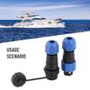 Professional IP68 Waterproof Aviation Connector SD13 Male Female Butt Joint