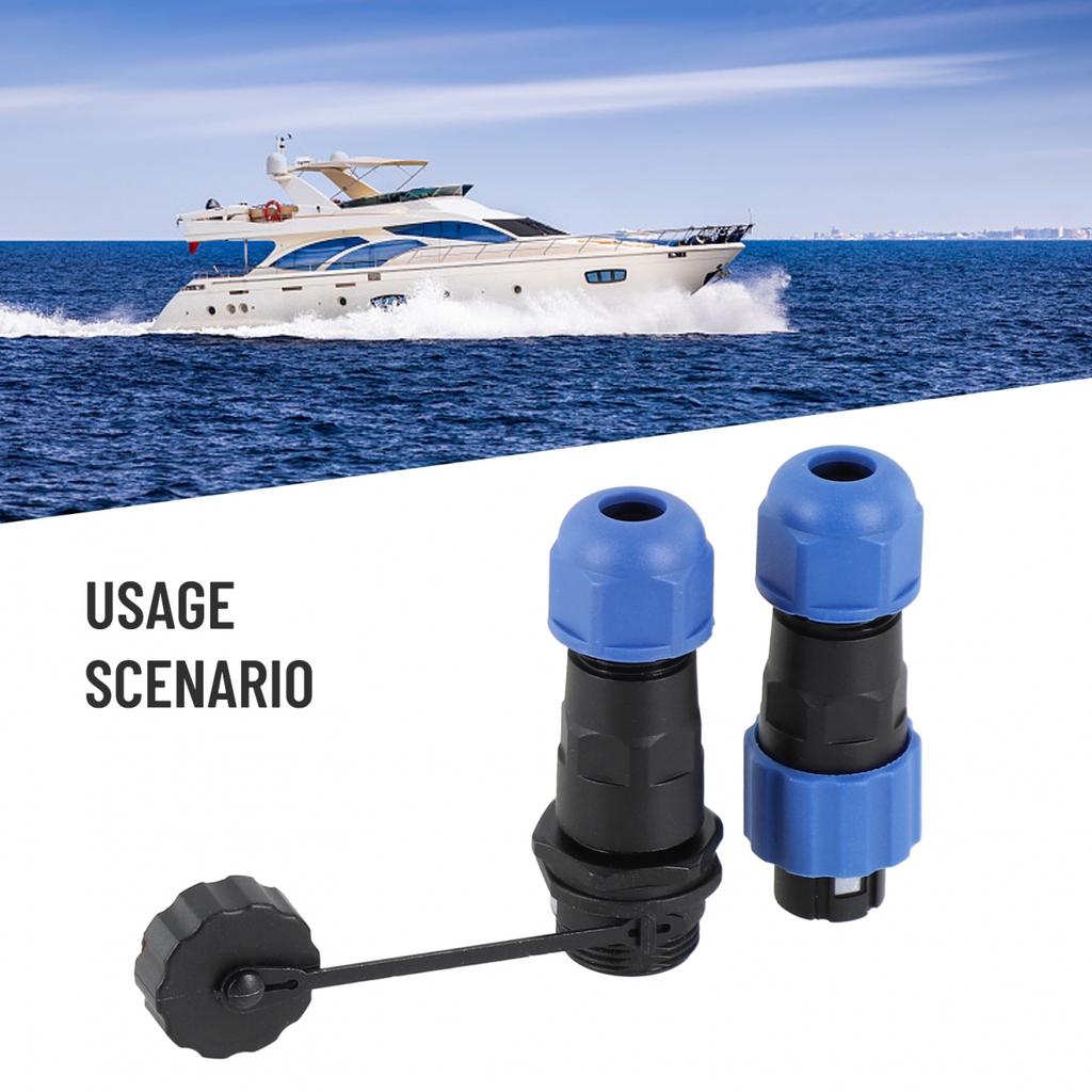 Professional IP68 Waterproof Aviation Connector SD13 Male Female Butt Joint