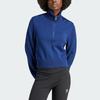 Adidas Originals Premium Essentials Half-Zip Knit Sweater Women Tops Navy IL1945