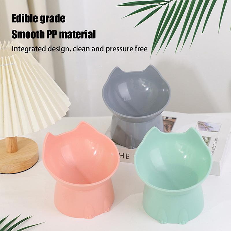 Миска для корма, антиопрокидывающаяся, с наклонным краем, защита шеи, миска для корма и воды, тарелка для десерта и закусок