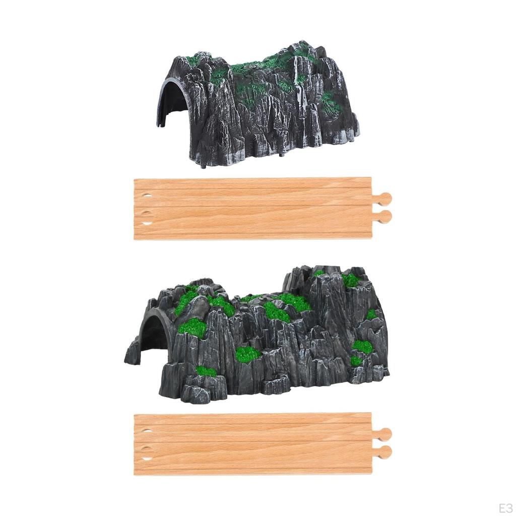 Модель туннеля для пещерного поезда «Рокери», прямые деревянные гусеницы, расширение, соединительные пути «сделай сам», для