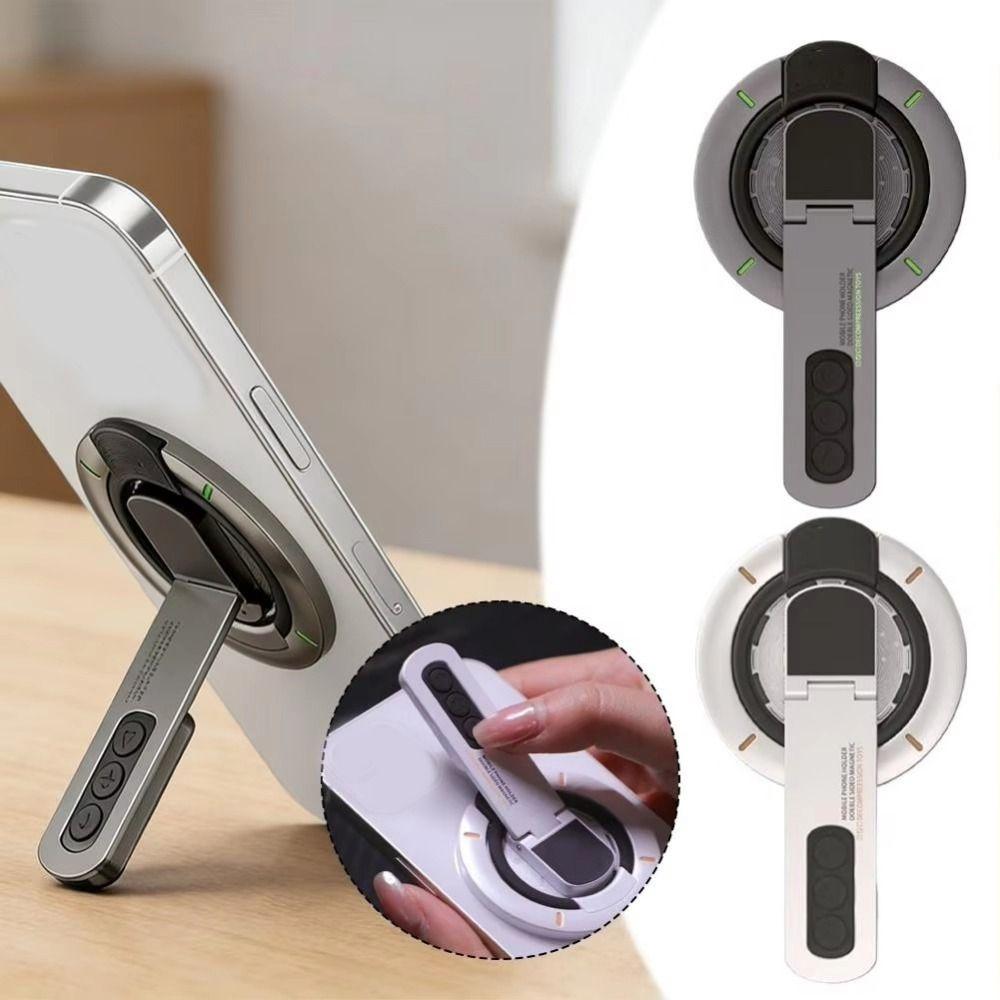 360 Rotatable Magnetic Phone Holder Hands-Free Smartphones Support Bracket Desk Organizer