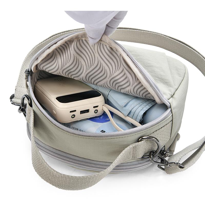 Женская нейлоновая сумка через плечо однотонная портативная сумка кроссбоди