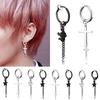 Серьги простые подарочные женские мужские из нержавеющей стали 1 шт. хипстерские индивидуальные модные украшения для ушей с кисточками ручной работы