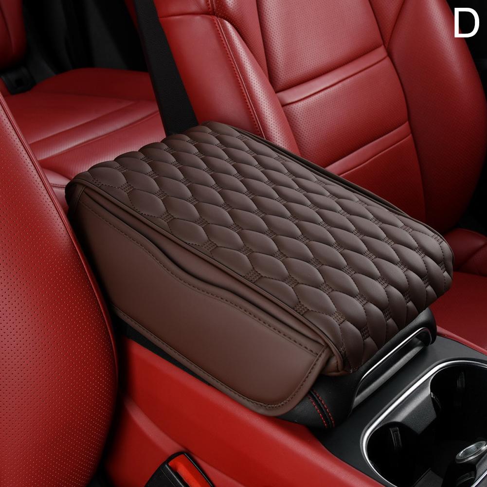 Подлокотник автомобиля из искусственной кожи, 5 см, утолщенный, центральная консоль, подлокотник, защитная подушка, автомобильный подлокотник, чехол для ящика для хранения, накладка