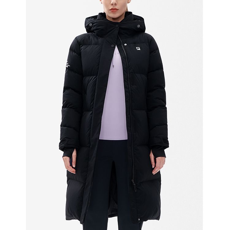 New FILA Athletics Down Jacket Women's Pitch Black A11W242908F-BK