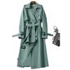 Trench Coat Women In the Long Section of the Spring and Fall New Korean Version of the Large Size Coat Over the Knee Jacket