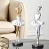 Painted Ballet Girl Ornaments Handmade Abstract Art Sculpture Ballet Dancer Figurines  Living Room