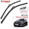 2 шт. щетки стеклоочистителя для KIA Ceed Cee'd JD 2012-2018 26 "14" подходят для переднего лобового стекла, щетки для окон, резак, аксессуары 2014 2015 2016 2017 2018