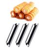 3Pcs Stainless Steel Cannoli Form Tube Horn Mold Non-stick Cream DIY Baking Tool