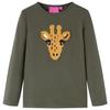 Children's Long-sleeved T-shirt Khaki 92/104/116/128/140