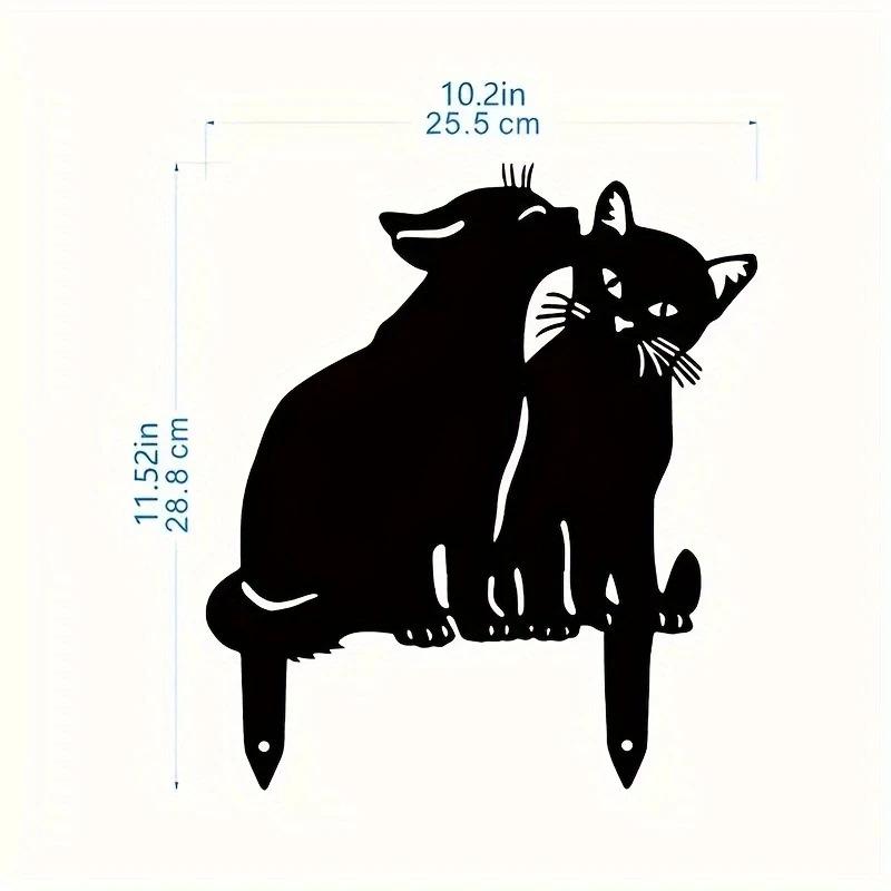 Знак-вставка в землю Металлический Крест для Садовой Декорации