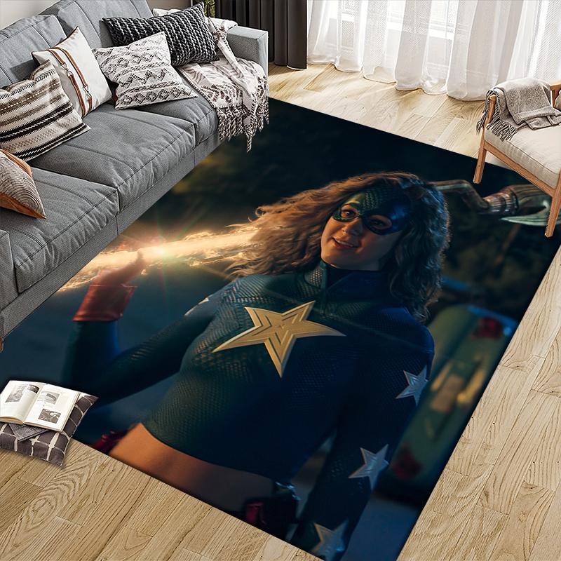 Квадратный ковер Stargirl, нескользящий коврик для пола для дома, гостиной, идеальный подарок для фанатов.chl