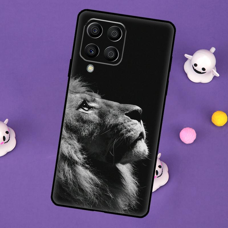 King Of The Jungle Lion Cover For Samsung Galaxy M55 M15 M33 M13 M23 M53 M31 M51 M14 M34 M54 M20 M30s M52 M32 Case