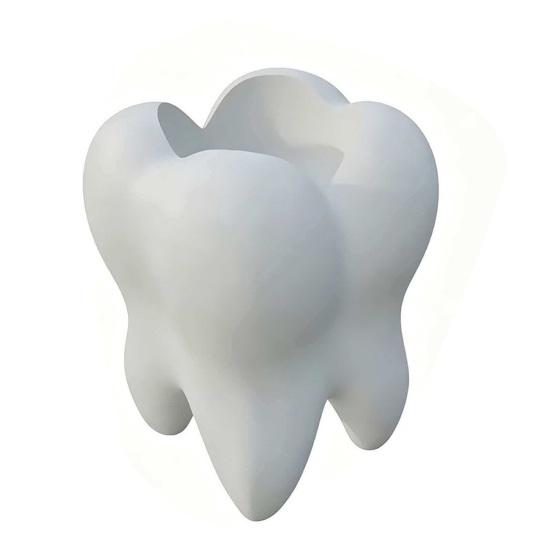 Multi-purpose Storage Box Tooth Shape Toothbrush Holders for Bathrooms, Creative Pen Holder Comfortable Grip Desktop, Decorative Home Decor