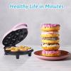 Dash Mini Donut Maker Machine Makes 7 Doughnuts 700W Double-Sided Heating Non-Stick Coating Electric Donut Maker Machine