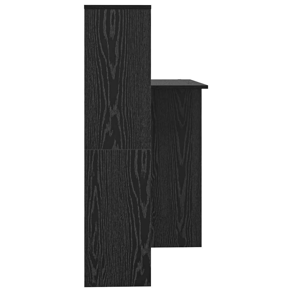 Desk Black Oak Look 131.5 x 50 x 106.5 cm
