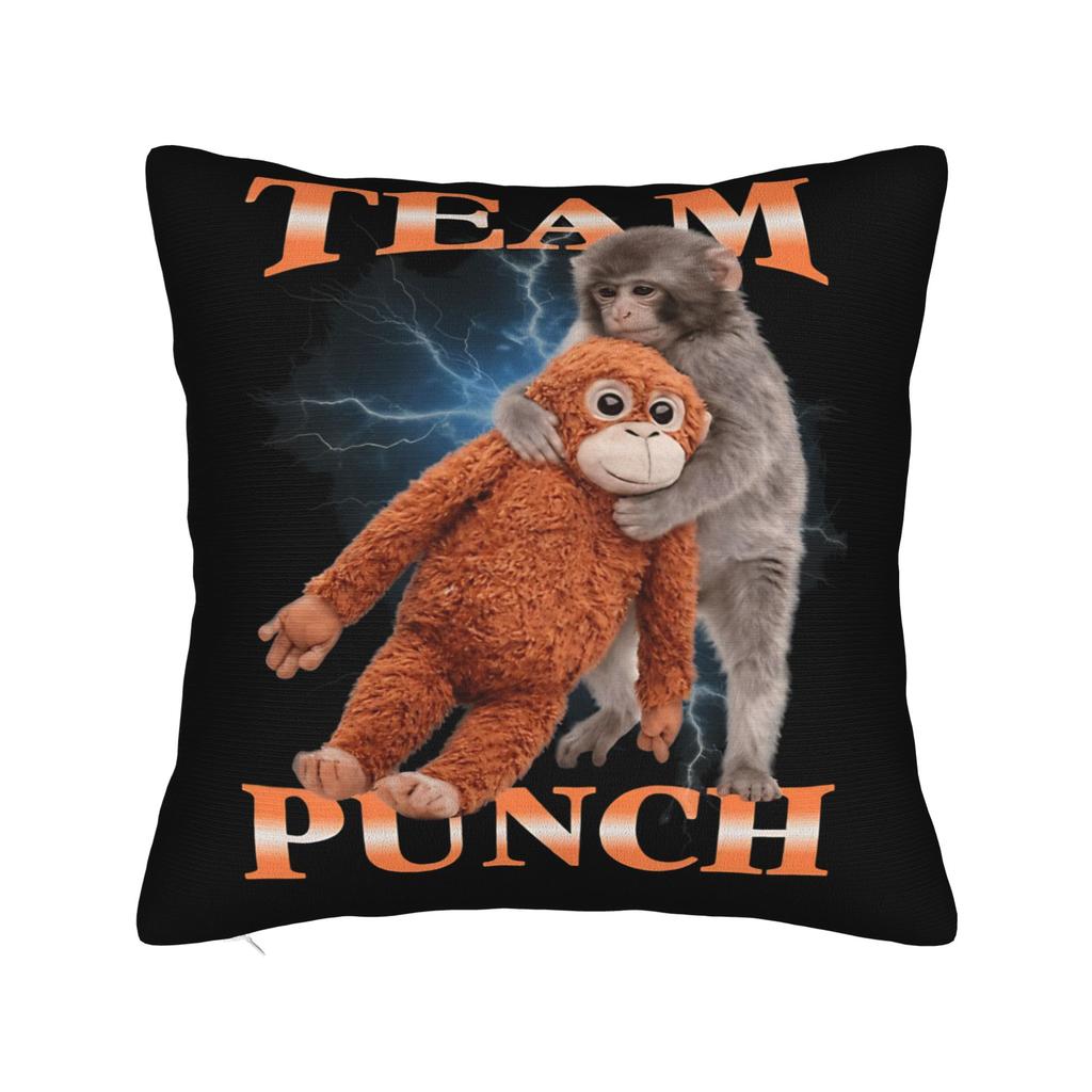 Punch Monkey Pillow Case Cute Funny Pillow Cover Soft Pillowcases For Sofa Bedroom Home Decor
