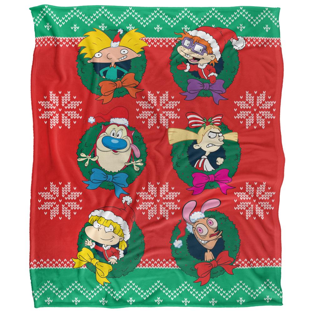 Nickelodeon 90´S Combo Silky Characters Supersoft Blanket