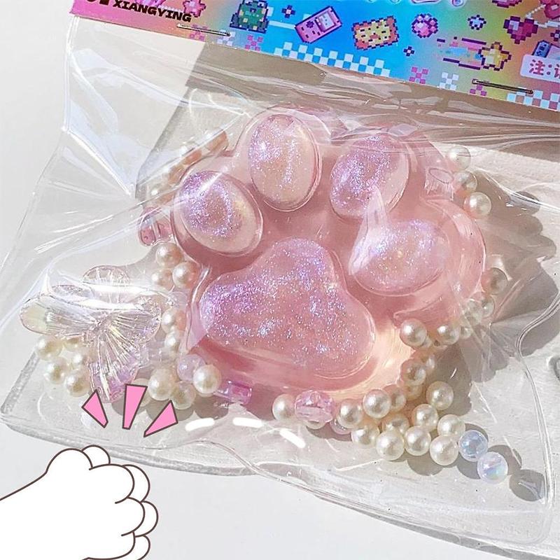 Игрушка-антистресс с эффектом медленного восстановления в виде кошачьей лапки, игрушка-фиджет для сжимания, игрушка-мялка для детей и взрослых, праздничные подарки