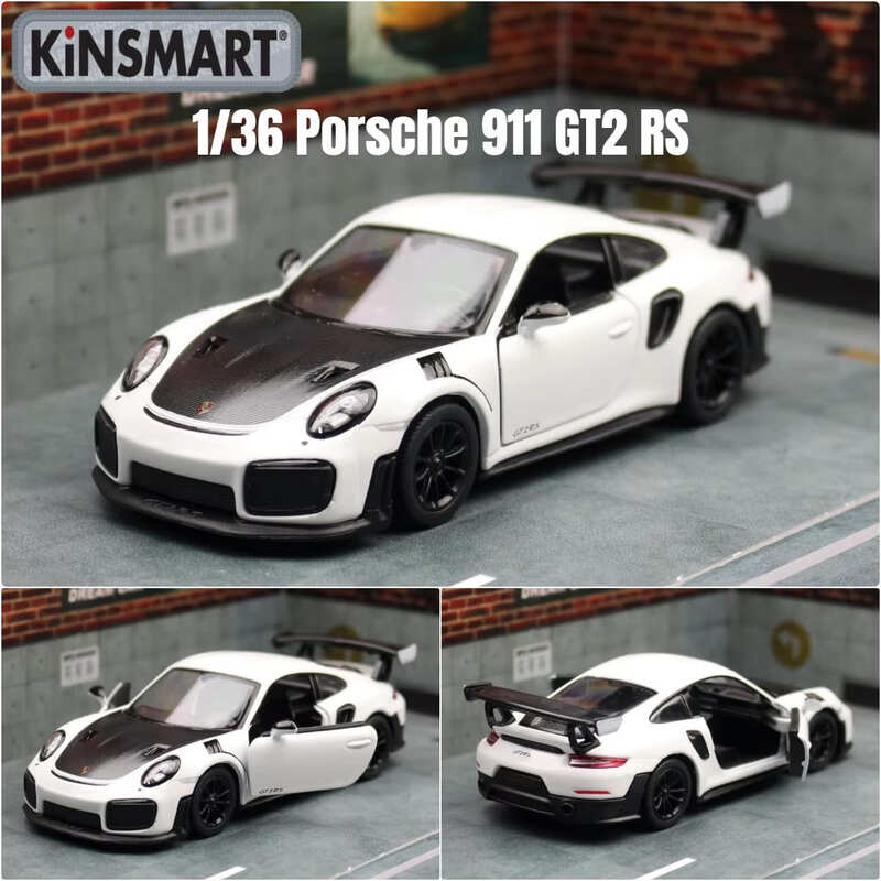 1:36 игрушечных моделей автомобилей Porsche 911 GT3 RS Super Racing Car, литые под давлением миниатюрные коллекционные автомобили, украшения, подарок, подходит для детей и мальчиков