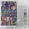 Горячая P-PieceS Аниме Японии Один Занавеска для душа Водонепроницаемая Полиэстеровая ткань Краска Занавеска для ванной Домашний Декор для ванной Занавеска с крючком