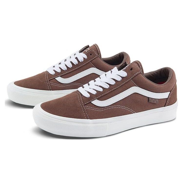 Ник Мишель x Vans Skate Old Skool Коричневые Унисекс Кроссовки Белые VN0A5FCBNWH
