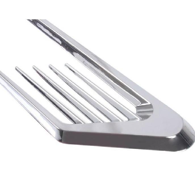 Chrome Euro Style Car Fender Side Vent Hood Air Flow Grille Decorative Sticker