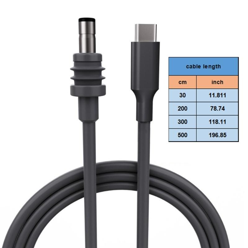 Шнур питания USB Type C на бочкообразный разъем для мини-водонепроницаемого зарядного кабеля с поддержкой PD100W