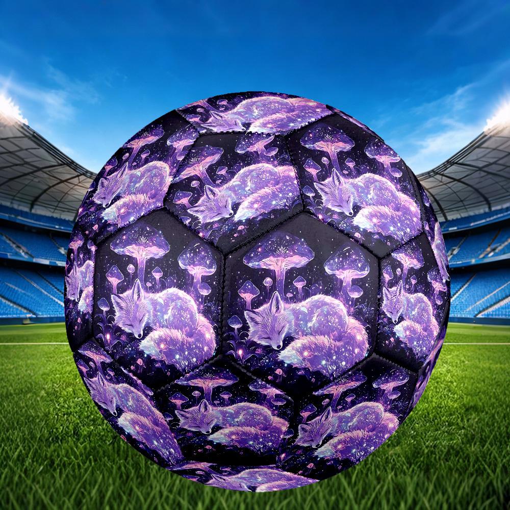 1pc Mystical Fox Dreamscape Size 5 Soccer Ball Professional Match Training Football Indoor &Outdoor Sports Ball Lightweight Durable c6525
