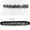 Rhinestone Decor Chain Belt