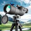 Мощный HD монокуляр 25-75x60, зум-телескоп, бинокль Bak4 с призмой и штативом, уличный телескоп для наблюдения за птицами