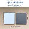 86-Style Blank Panel Junction Box Cover Plate for Concealing Holes, Home Decoration, White and Gray 
