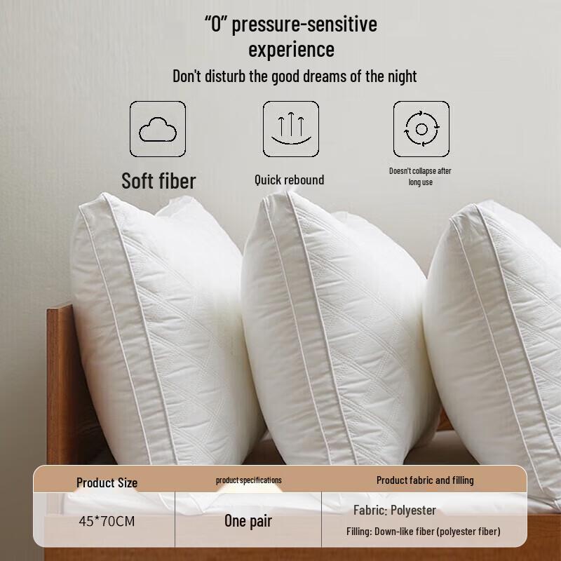 Nanjiren Antibacterial Hotel Fiber Pillows (Pair)