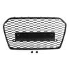 Front Intake Grill Hex Mesh Grille Full Black Refit for RS6 Style Fits for A6S6 C7 20162018