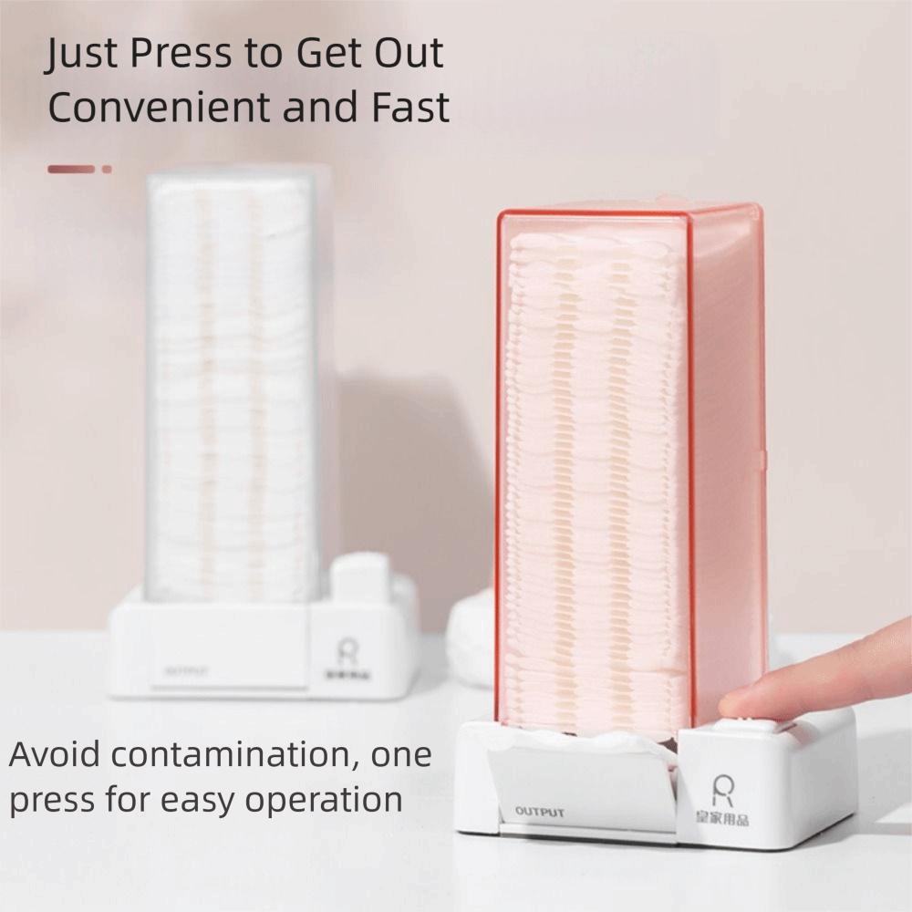 Press Type Cotton Pad Dispenser Creative Automatic Cotton Dispenser  Cosmetic Box