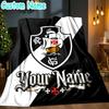 Custom Name CR Vasco da Gama Throw Blanket - Perfect for Couch, Bed, Office, and outdoor Travel - Ideal Gift for Christmas & Holidays