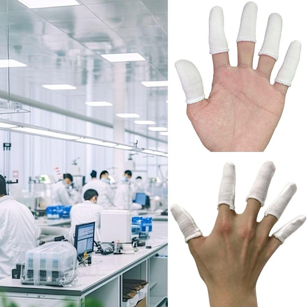 100PCS White Finger Covers Thickening Fingers Protective Gloves High Quality Finger Protectors Work